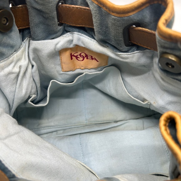 Kooba Blue Velvet Leather Trim Hobo-style shoulder bag - Picture 12 of 14